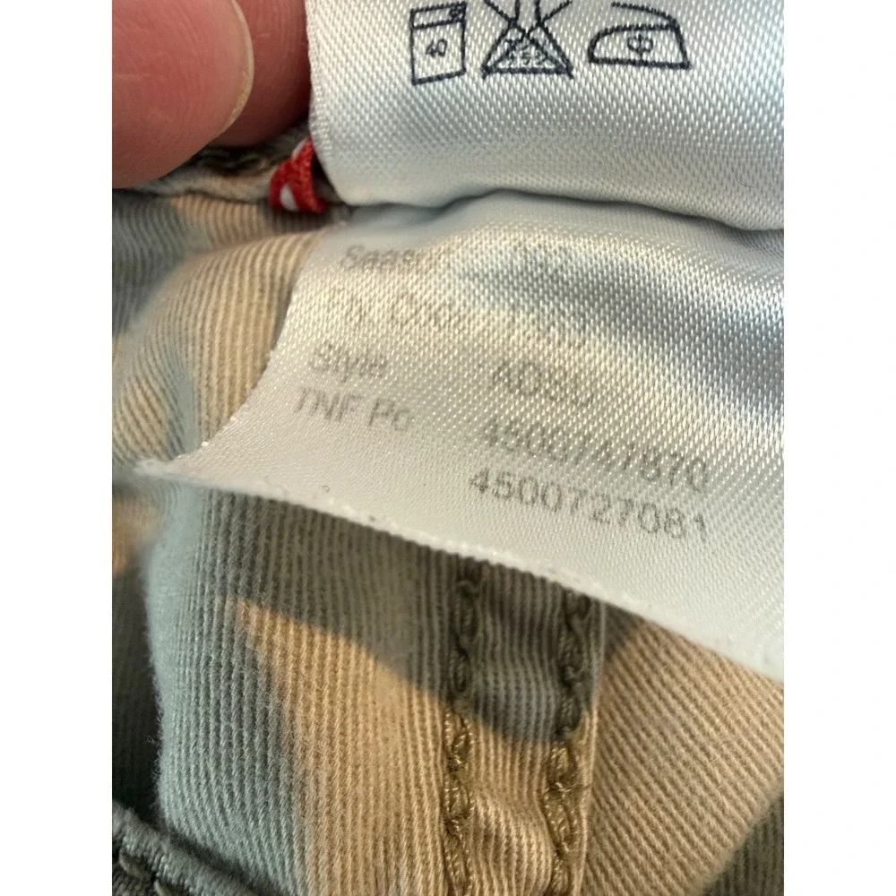 The North Face AD80 Cargo Pants Mens Khaki 100% Cotton Y2K Utility Hiking 32x30